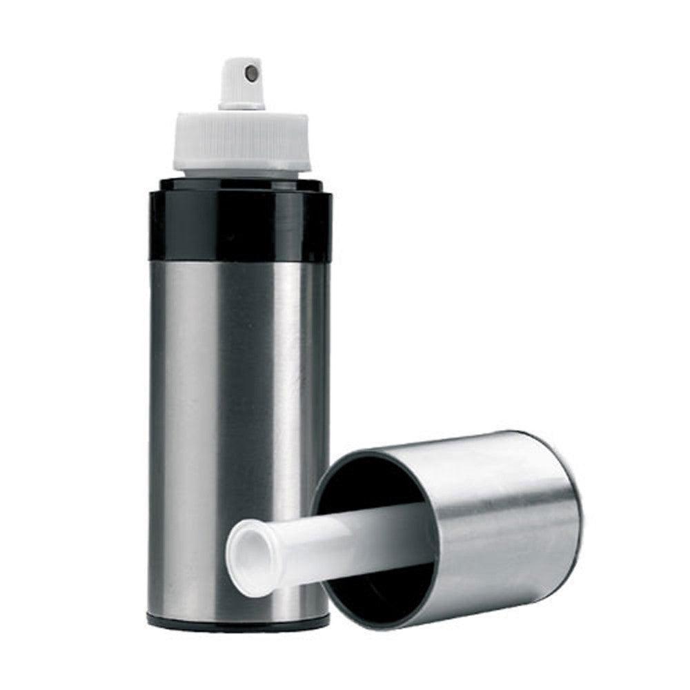 Aceitera doble spray y vertedor de plástico de Ibili de doble uso.