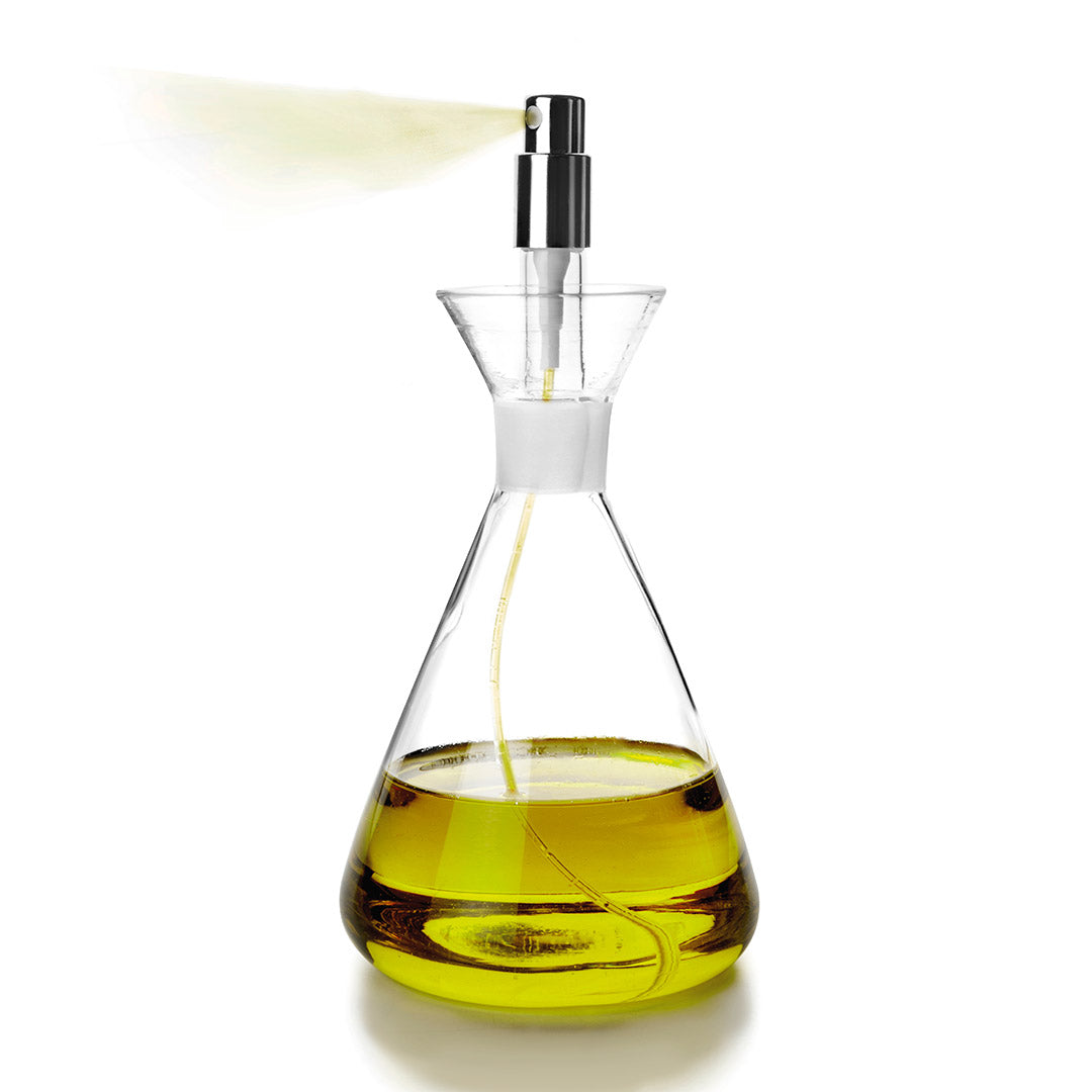 Aceitera de vidrio con spray 220 ml — El Clon
