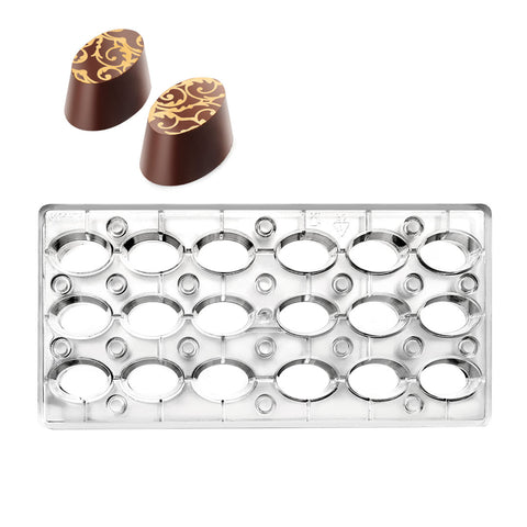 Molde para Chocolate Forma Oval Magnetico Profesional IBILI