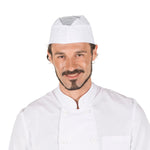 Gorro De Cocinero con Ventilación Superior Pack de 6 T. L Blanco