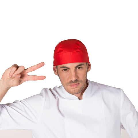 Gorro Pirata Para Chef O Cocinero Unisex Color Rojo