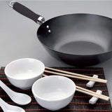 Set  de wok con Platos y Palillo 30 cm Ibili