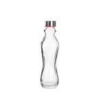 Botella De Vidrio Lazo De 500 Ml Y Tapa Acero Inox Ibili