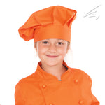 Gorro Gran Chef Para Niño o Niña Ajustable Color Naranja