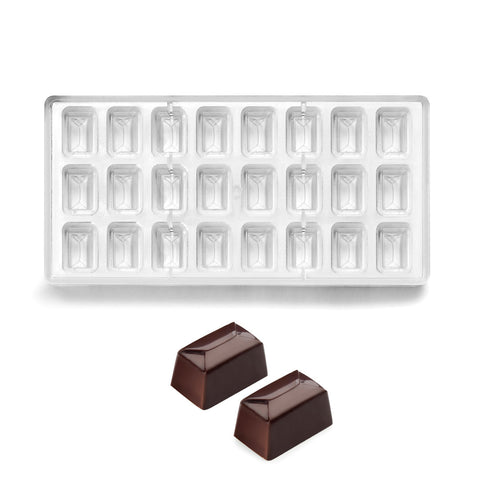 molde para chocolate policarbonato rectangular Ibili