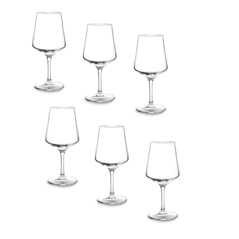 Set De 6 Copas Para Vino De Tritan -plastico Libre Bpa Lacor